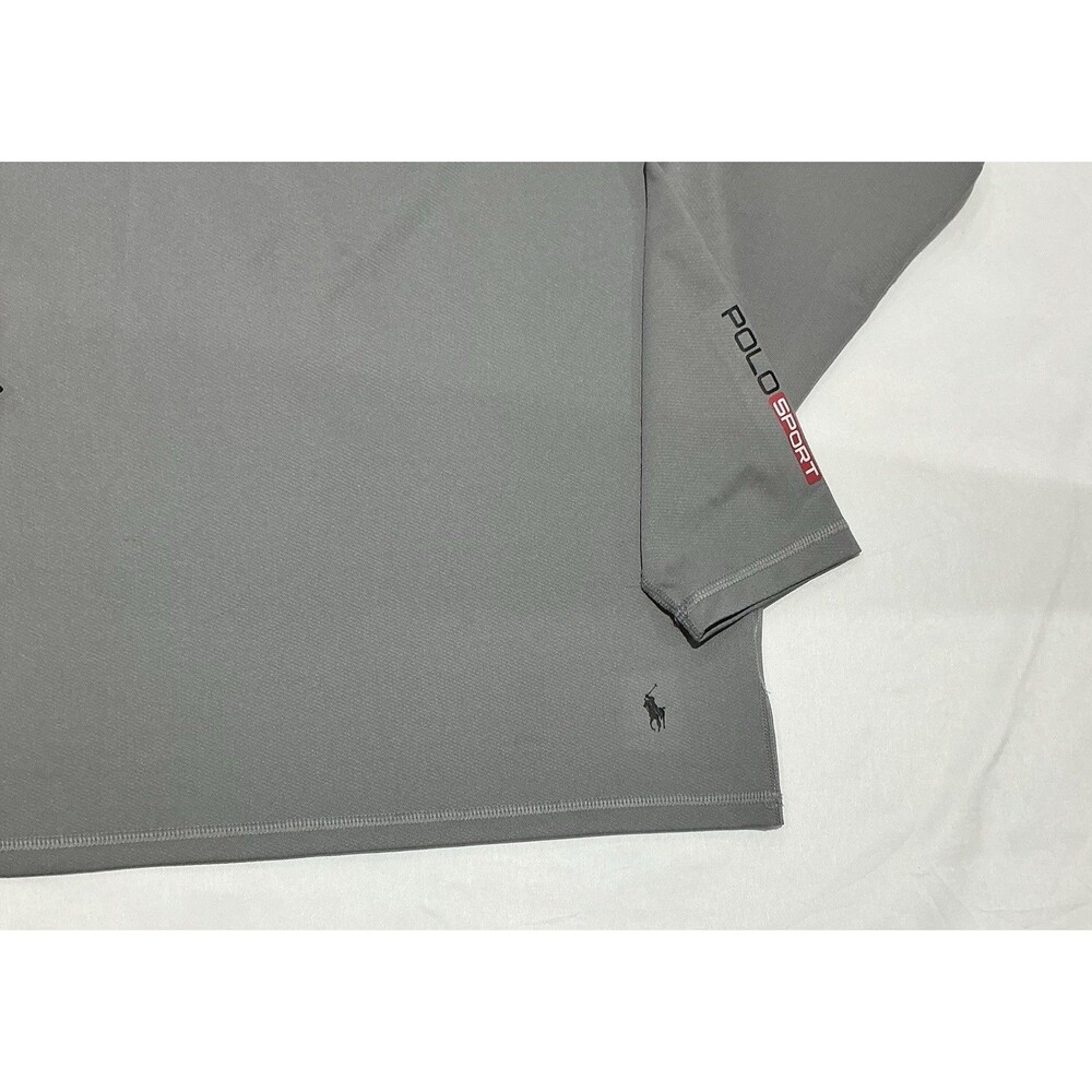 Polo Sport Shirt Mens Large Gray Performance Activewear See Description - Picture 2 of 10